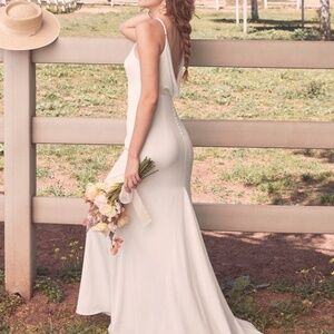 Eternal Promise Ivory Satin Cowl Back Sleeveless Maxi Dress